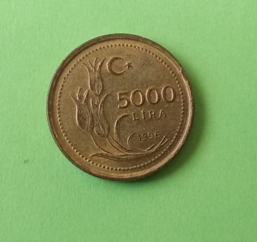 Турция:5 000 лир-1996