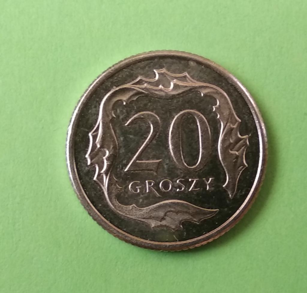 Польша:20 groszy-2016