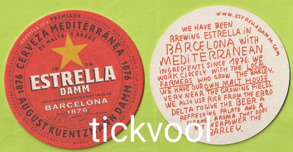 Бирдекель-Пивная подставка-пиво Estrella