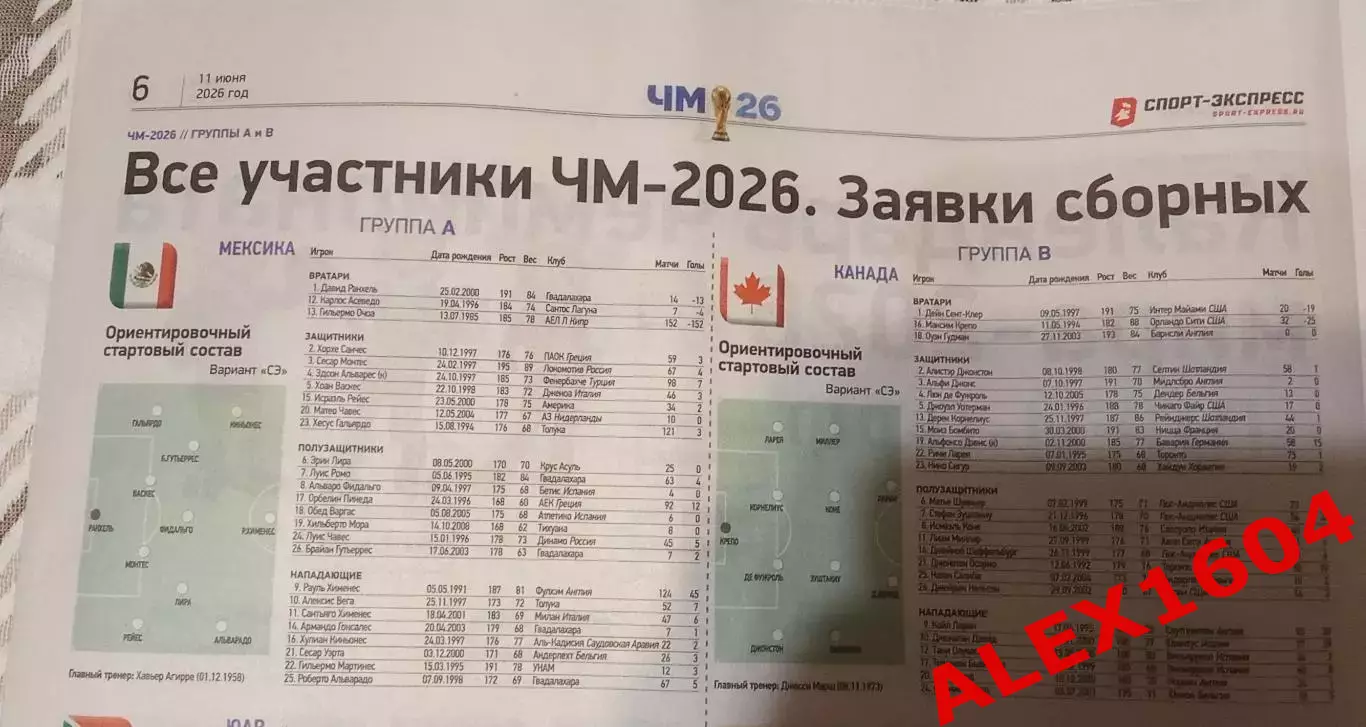 Спорт экспресс 11.06.2026 г. Выпуск посвящен Чемпионату Мира по футболу 2026 2