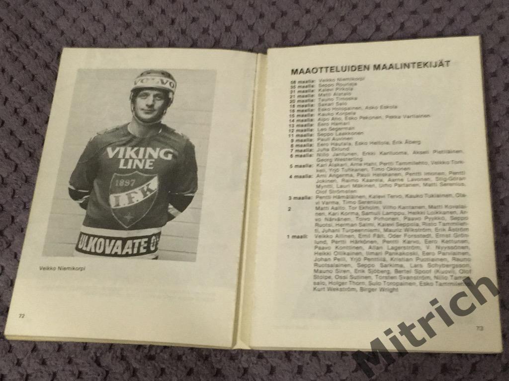 Финляндия. Справочник по хоккею с мячом 1981 (196 стр) 1