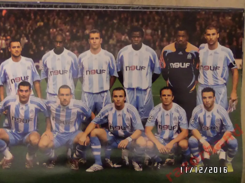 Олимпик Марсель - 2008 - постер из журнала Футбол Украина