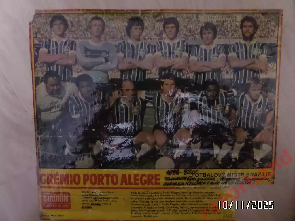 Постер. Гремио Бразилия, 1982-1983.