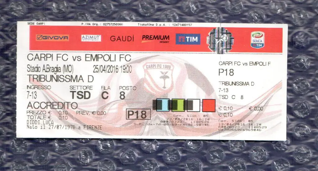 ITALIA-SERIE А /// Карпи-Эмполи 25.04.2016