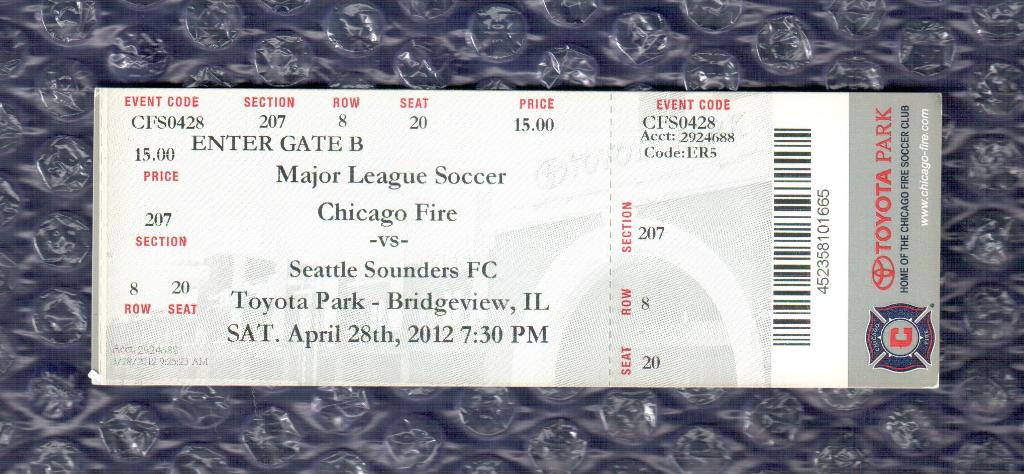 MAJOR LEAGUE SOCCER /// Чикаго Файр-Сиэтл Саундерс 28.04.2012