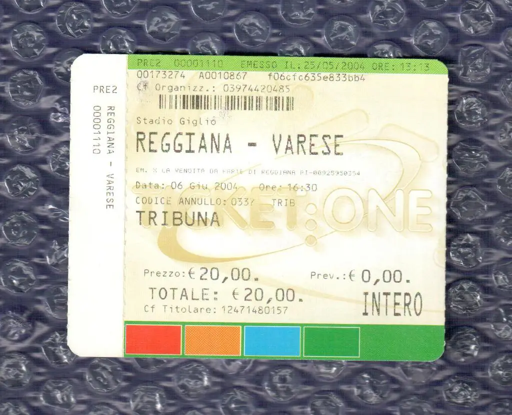 ITALIA-SERIE С1 /// Реджиана-Варезе 06.06.2004