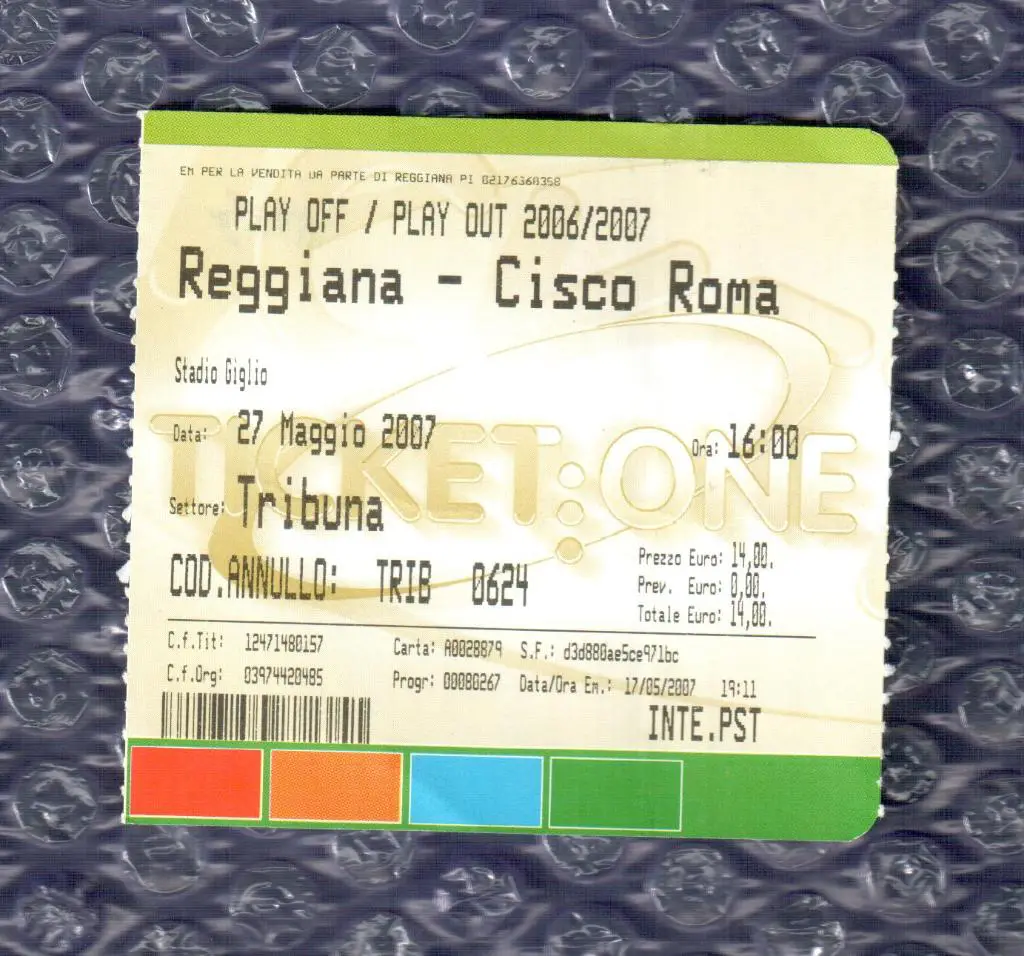 ITALIA-SERIE С2 /// Реджиана-Сиско Рома 27.05.2006