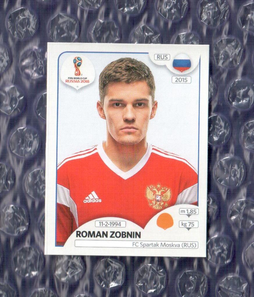 FIFA WORLD CUP 2018 // PANINI - ПАНИНИ // Россия-Roman Zobnin