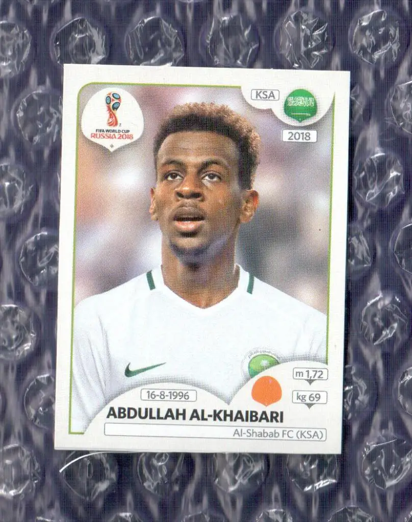 FIFA WORLD CUP 2018 // PANINI - ПАНИНИ // Саудовская Аравия-Abdullah Al-Khaibari