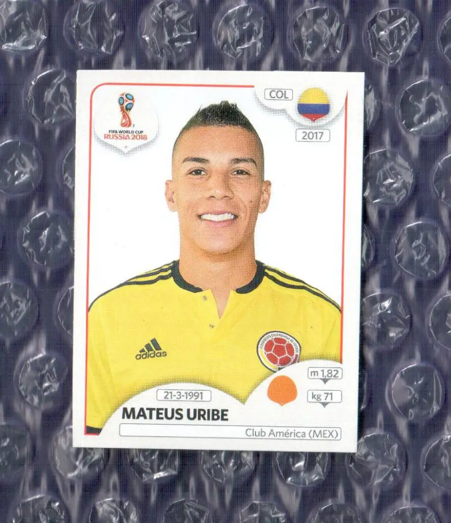 FIFA WORLD CUP 2018 // PANINI - ПАНИНИ // Колумбия-Mateus Uribe