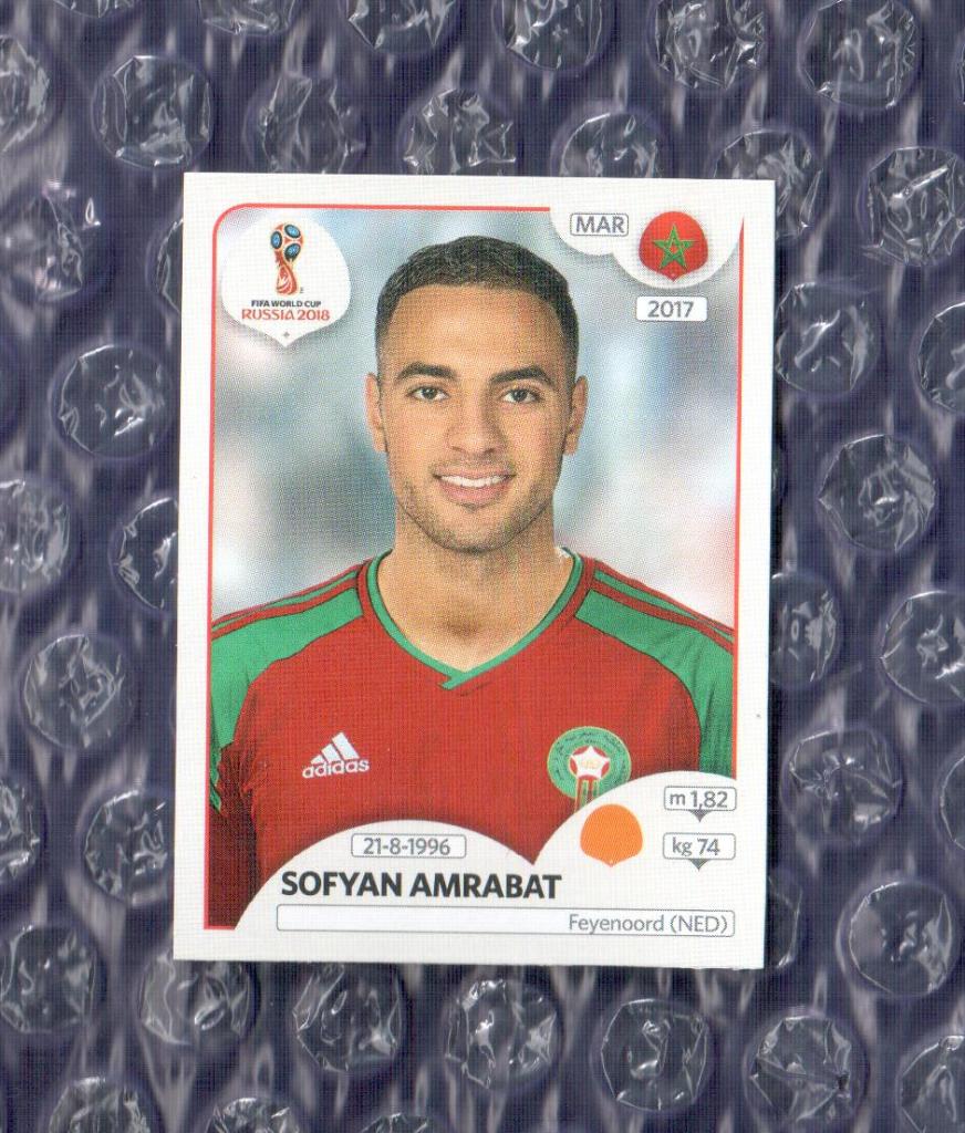 FIFA WORLD CUP 2018 // PANINI - ПАНИНИ // Марокко-Sofyan Amrabat