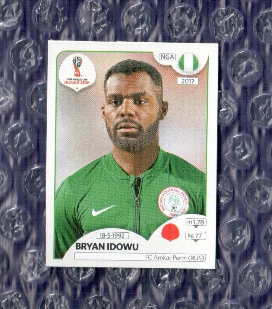 FIFA WORLD CUP 2018 // PANINI - ПАНИНИ // Нигерия-Bryan Idowu