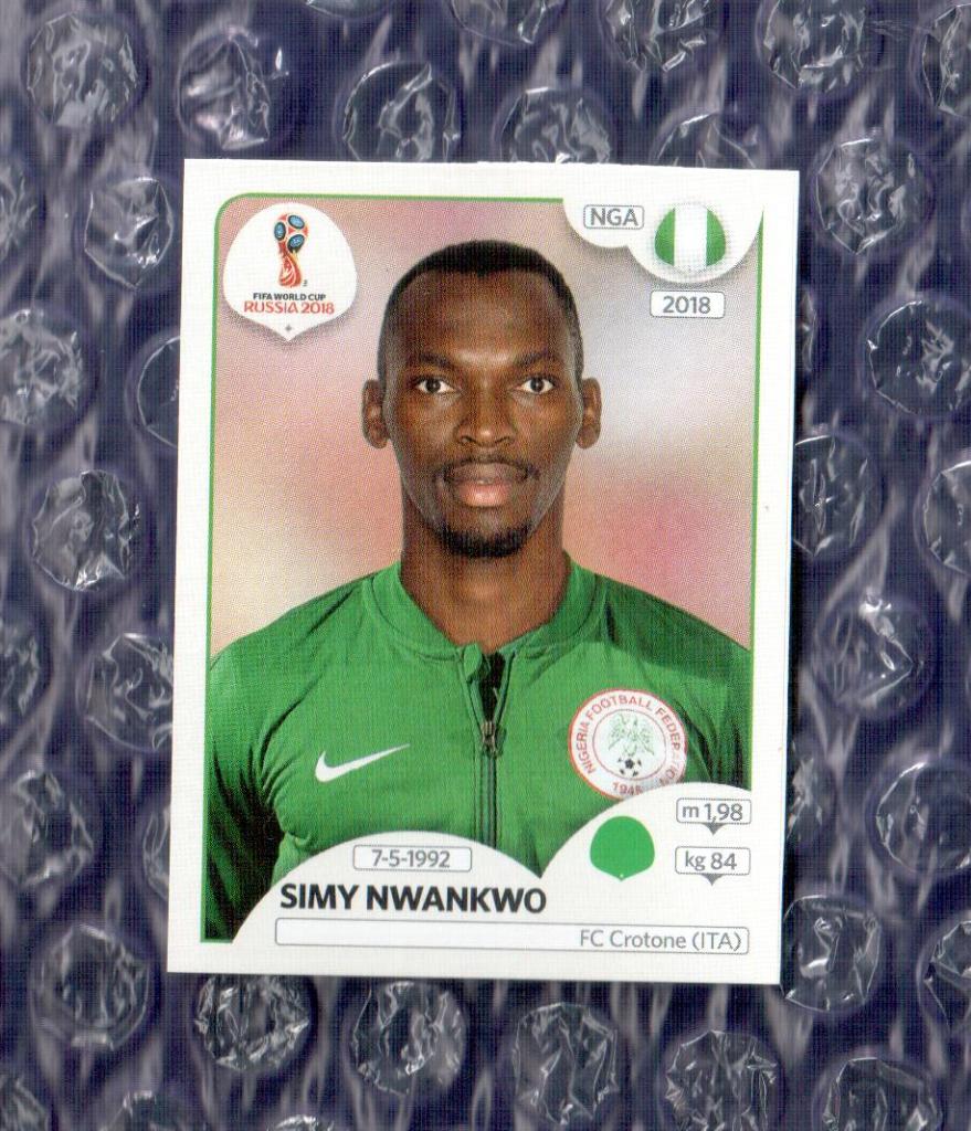 FIFA WORLD CUP 2018 // PANINI - ПАНИНИ // Нигерия-Simy Nwankwo