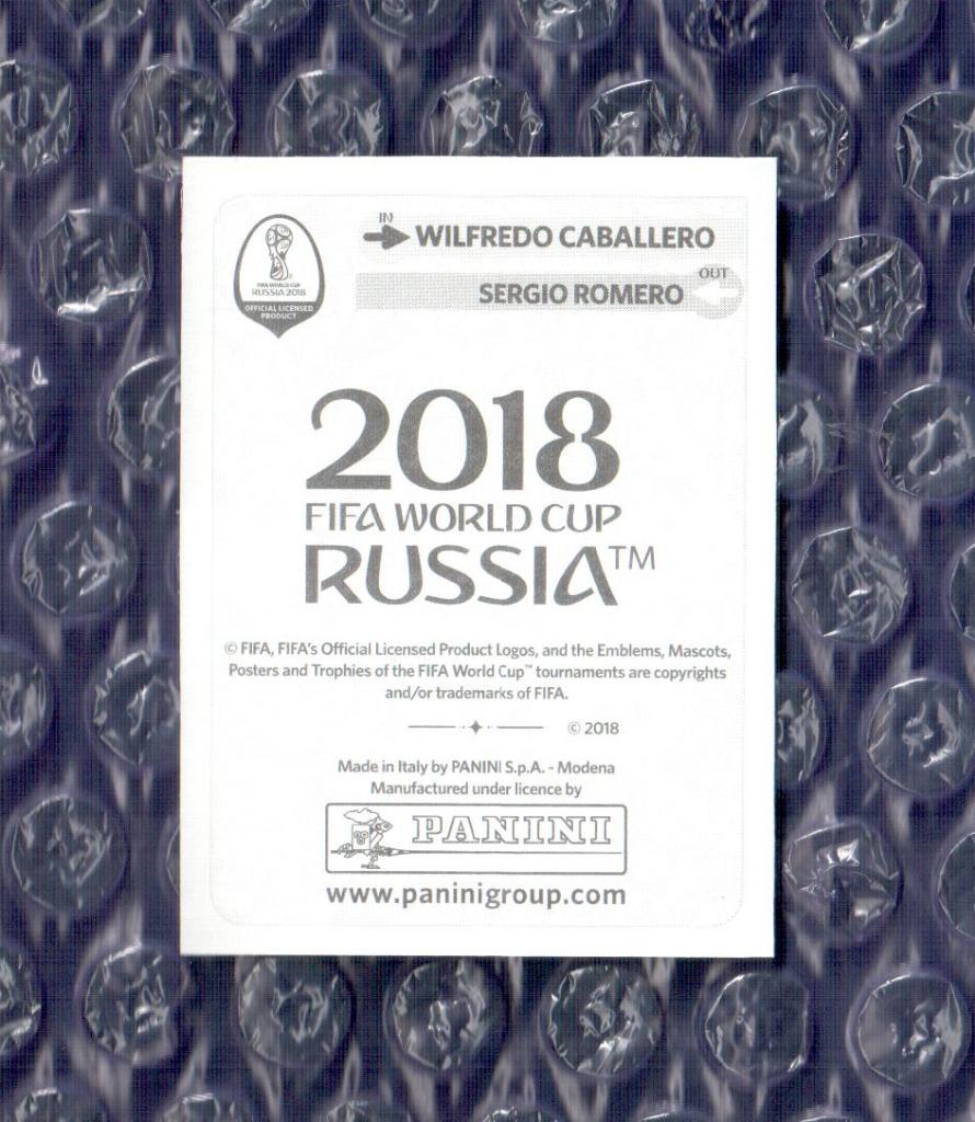 FIFA WORLD CUP 2018 // PANINI - ПАНИНИ // Аргентина-Wilfredo Caballero 1