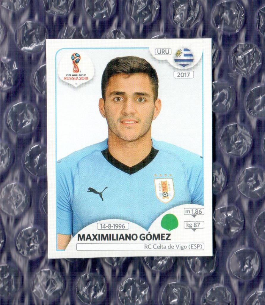 FIFA WORLD CUP 2018 // PANINI - ПАНИНИ // Уругвай-Maximiliano Gomez