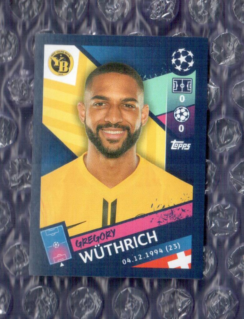 UEFA CHAMPIONS LEAGUE 2018/2019 // PANINI - ПАНИНИ // 551-Wuthrich