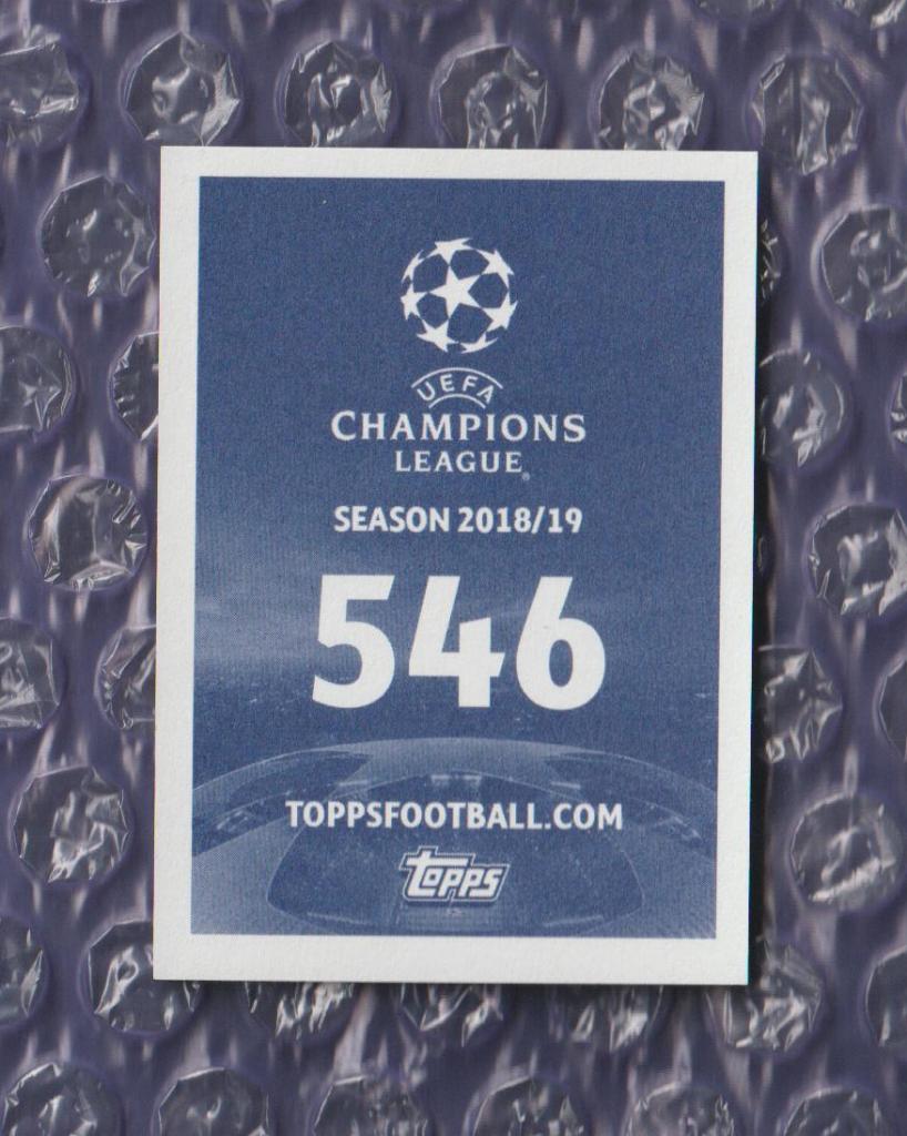 UEFA CHAMPIONS LEAGUE 2018/2019 // PANINI - ПАНИНИ // 546-Янг Бойз 1