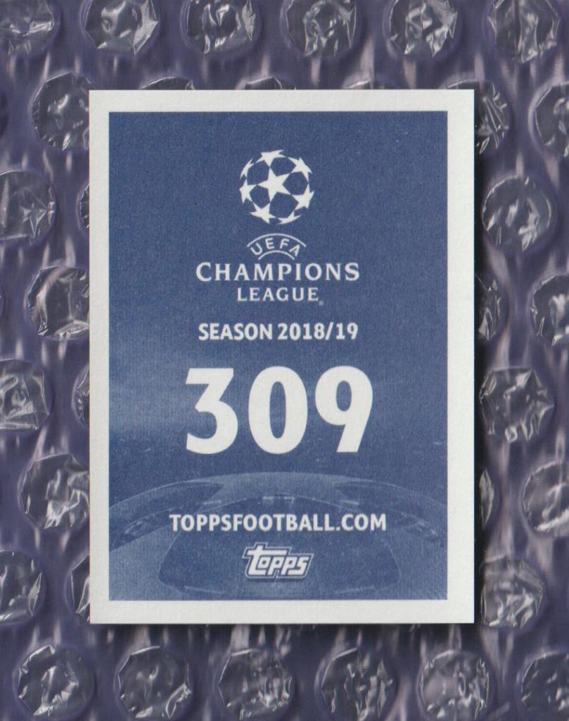 UEFA CHAMPIONS LEAGUE 2018/2019 // PANINI - ПАНИНИ // 309-Thiago Silva 1