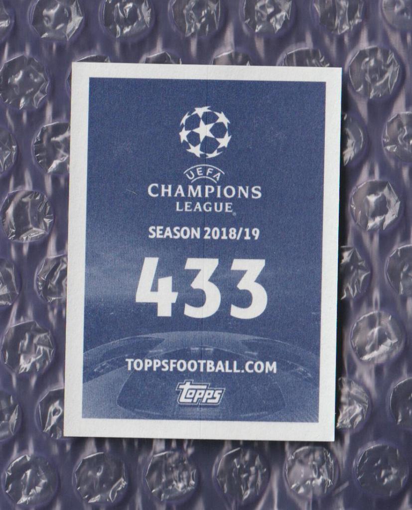 UEFA CHAMPIONS LEAGUE 2018/2019 // PANINI - ПАНИНИ // 433-Taison 1