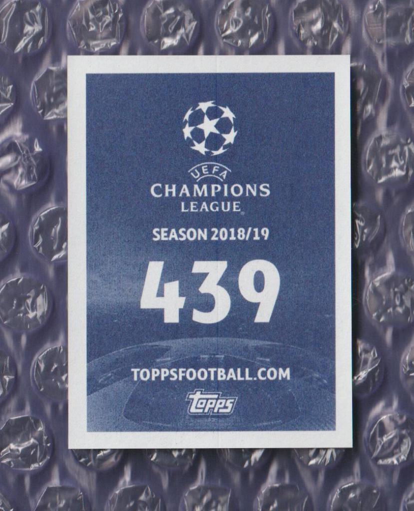 UEFA CHAMPIONS LEAGUE 2018/2019 // PANINI - ПАНИНИ // 439-Moraes 1