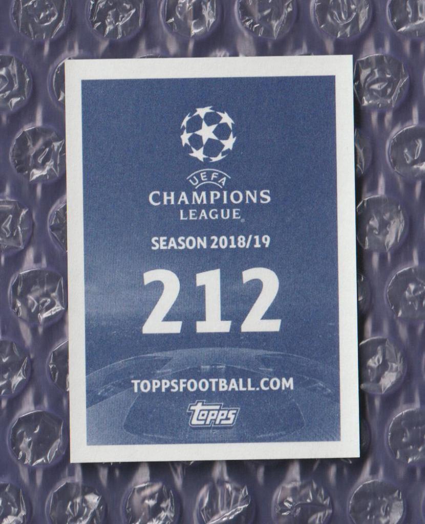 UEFA CHAMPIONS LEAGUE 2018/2019 // PANINI - ПАНИНИ // 212-Liverpool 1