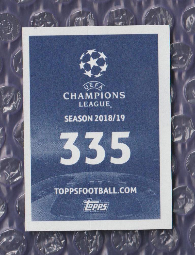 UEFA CHAMPIONS LEAGUE 2018/2019 // PANINI - ПАНИНИ // 335-Serrano 1
