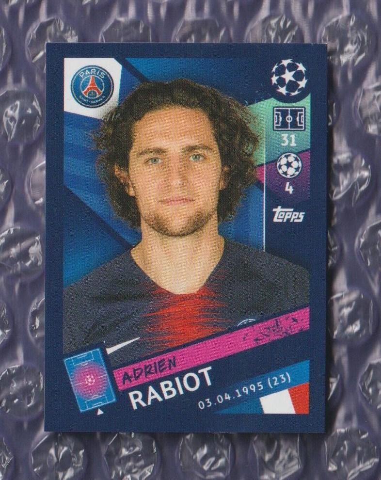 UEFA CHAMPIONS LEAGUE 2018/2019 // PANINI - ПАНИНИ // 318-Rabiot