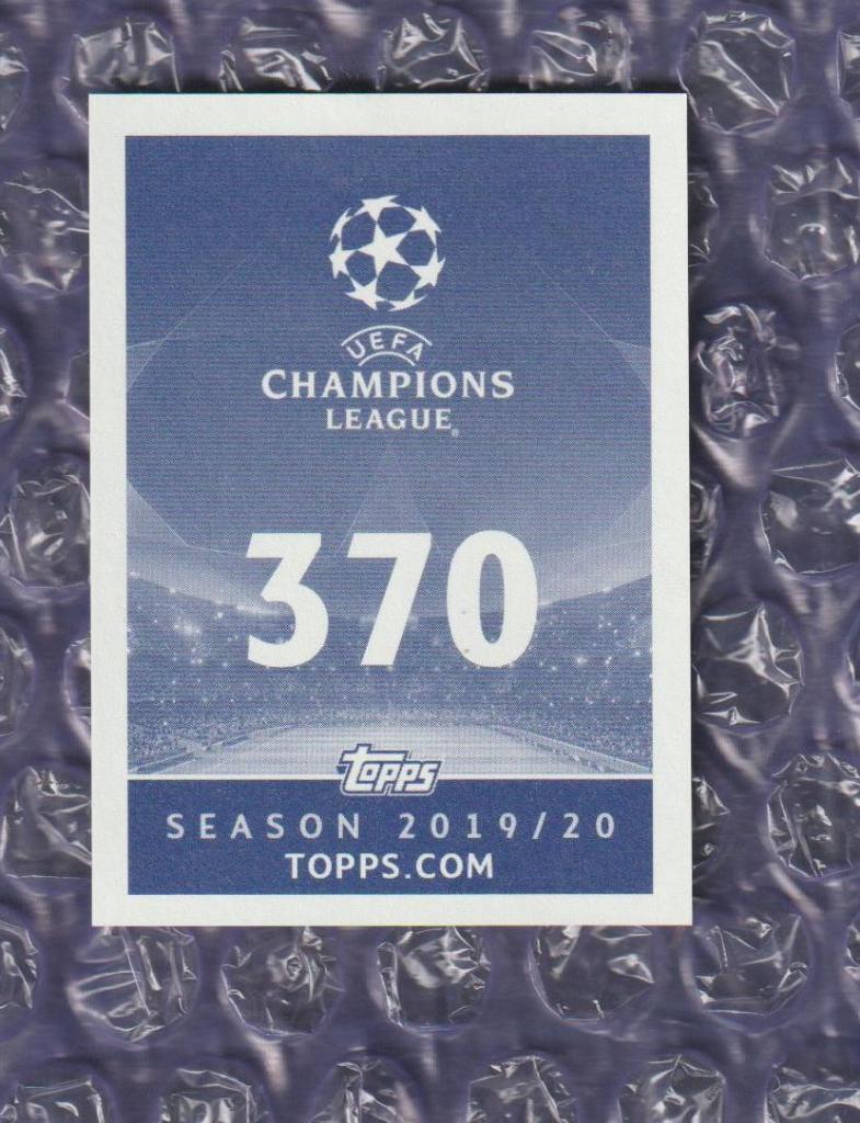 UEFA CHAMPIONS LEAGUE 2019/2020 // TOPPS // 370-Thiago Silva 1