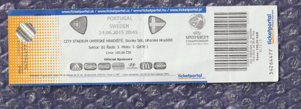 UEFA Under21 Championship 2015 // Portugal-Sweden 24.06.2015 / Португалия-Швеция