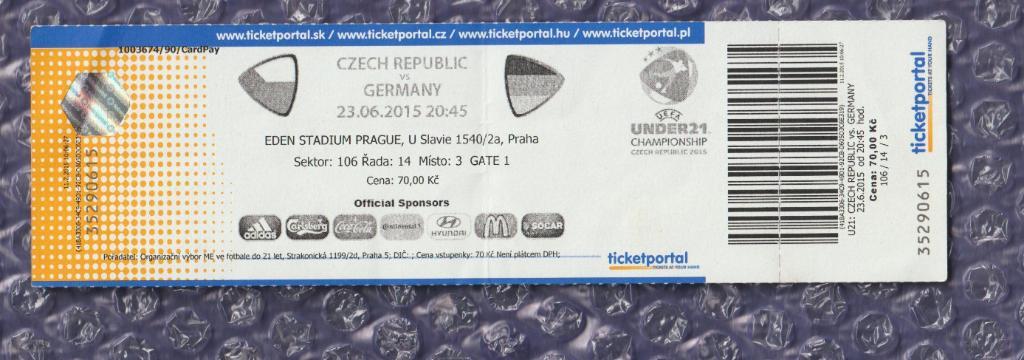 UEFA Under21 Championship 2015 // Czech Republic-Germany 23.06.2015