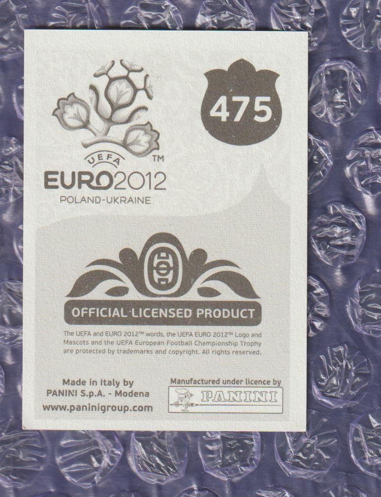 EURO 2012 // PANINI - ПАНИНИ // 475 - Jeremy Menez 1