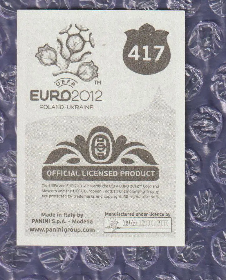 EURO 2012 // PANINI - ПАНИНИ /// 417 - Marko Devic 1