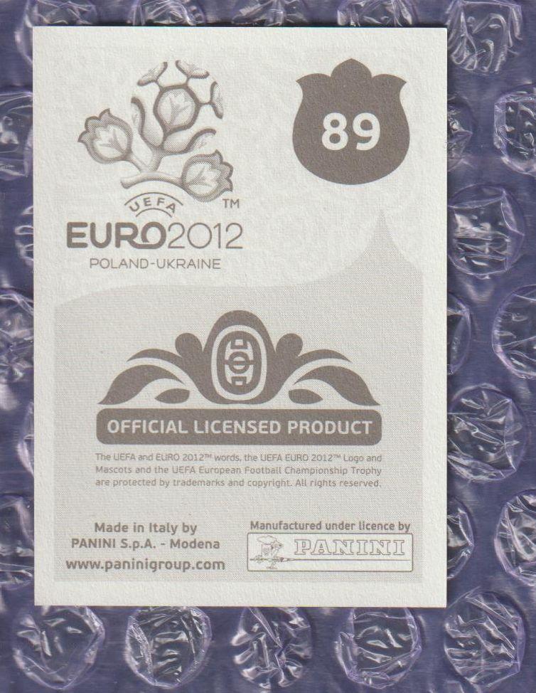 EURO 2012 // PANINI - ПАНИНИ // 089 - Jose Holebas 1