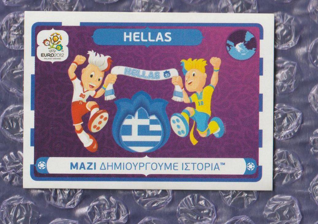 EURO 2012 // PANINI - ПАНИНИ // 031 - Hellas-Mazi Ahmioyphoyme Istoria