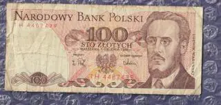 Банкнота 100 злотих - 1988 рік (Польща)
