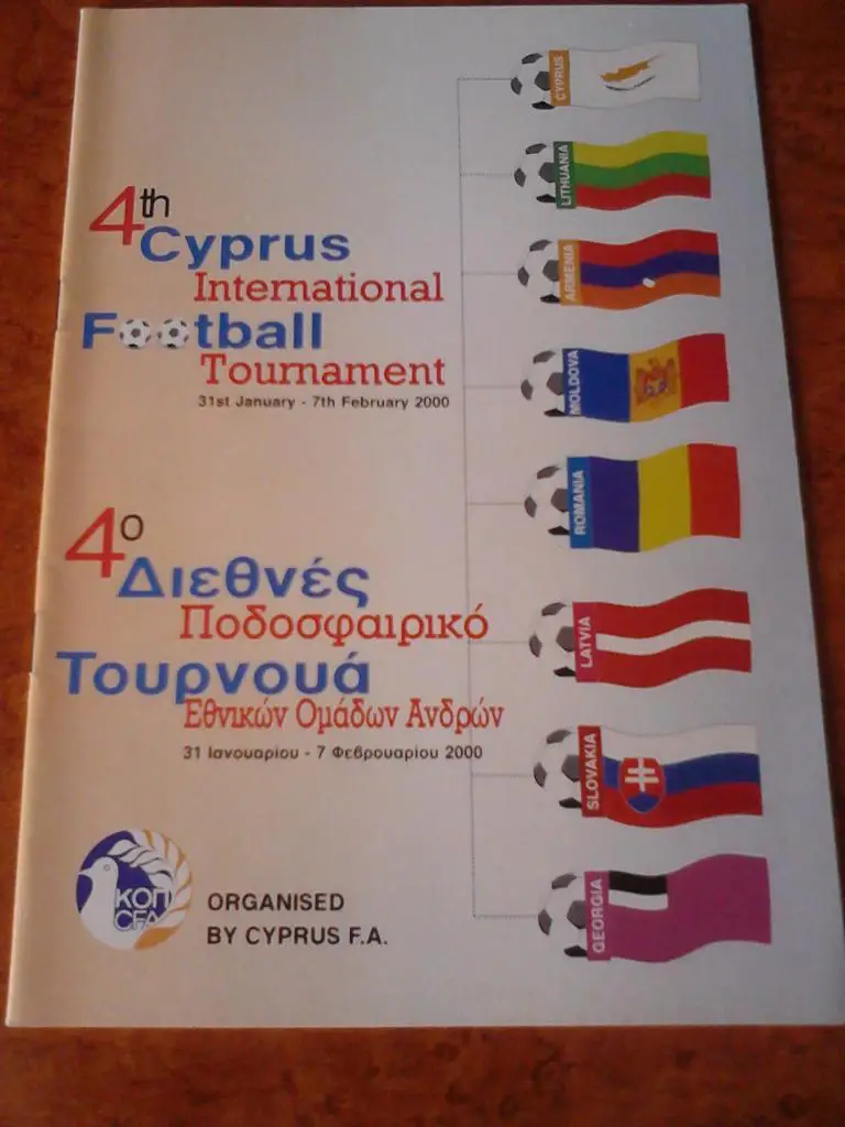 Международный турнир на Кипре (Молдова, Грузия, Латвия, Литва, Армения) 2000