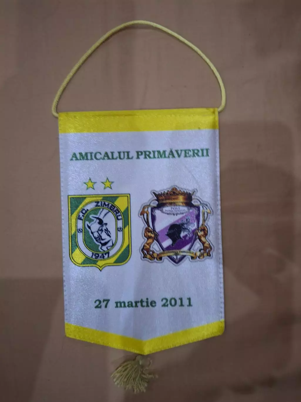 Матчевый вымпел Зимбру - Политехника (Тимишоара)
