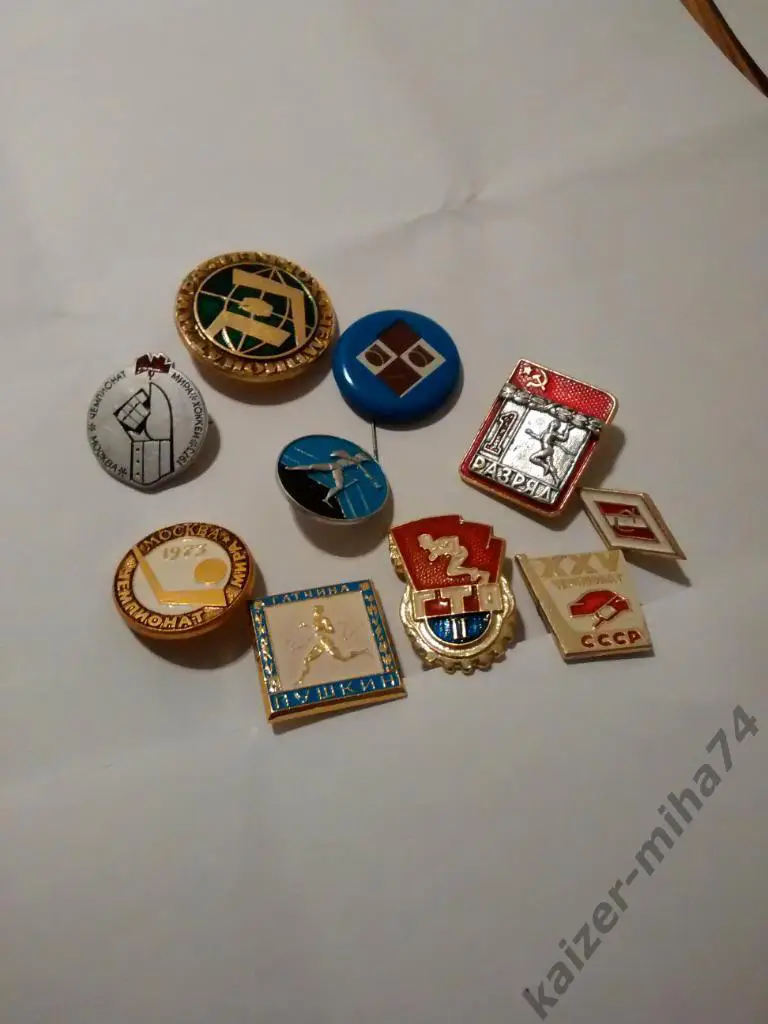 спортивные значки.о