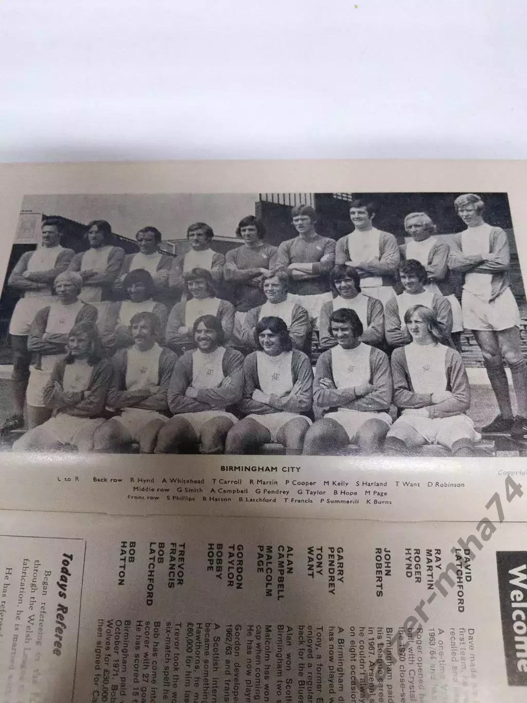 Футбол чемпионат Англии 1973г. 3