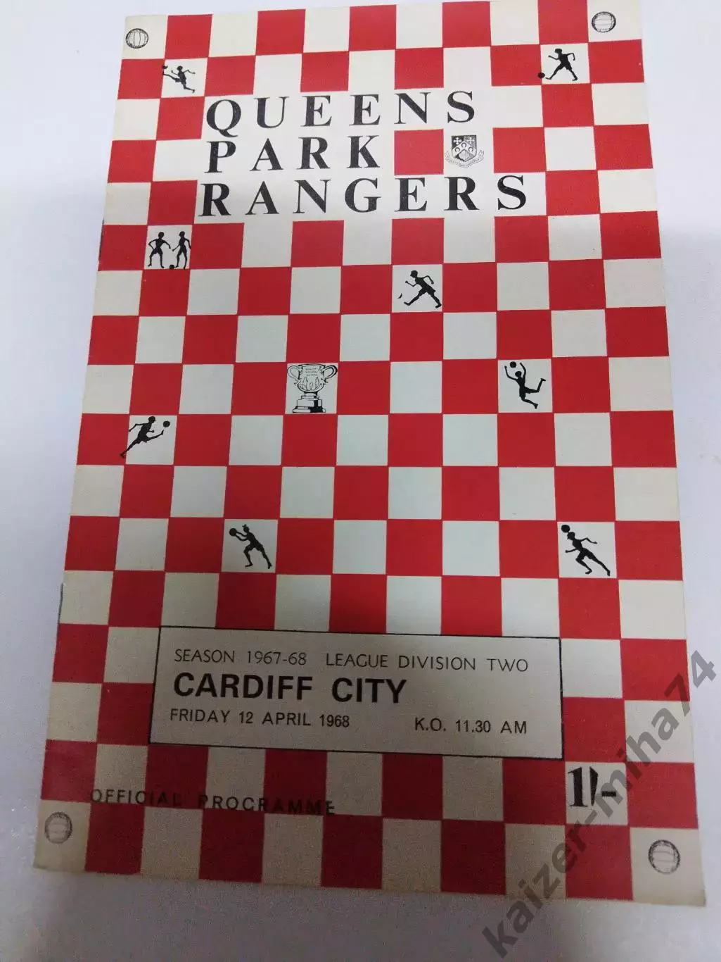 Футбол чемпионат Англии 1968г.