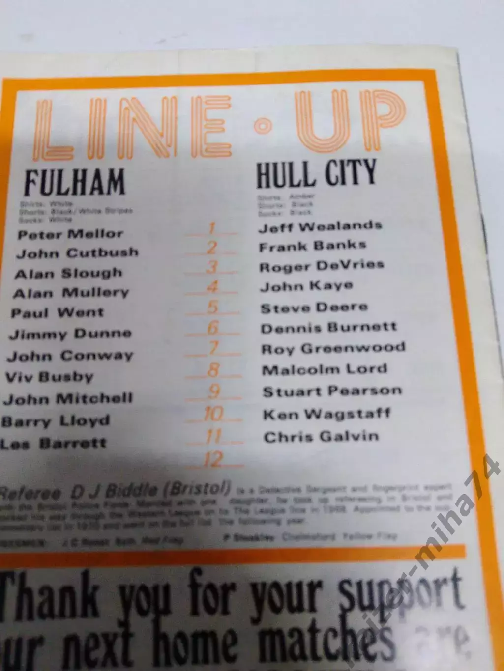 Футбол чемпионат Англии 2-й.дивизион1973г 2