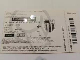 Ротор/авангард. ФНЛ. 2018г.