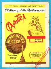 Лучшие бомбардиры Советского футбола. 1967г. (Программка - сувенир)