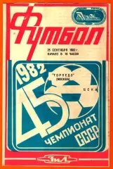 Торпедо Москва - ЦСКА 1982г.