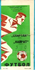 Спартак Москва - Кайрат Алма-Ата 1980г.