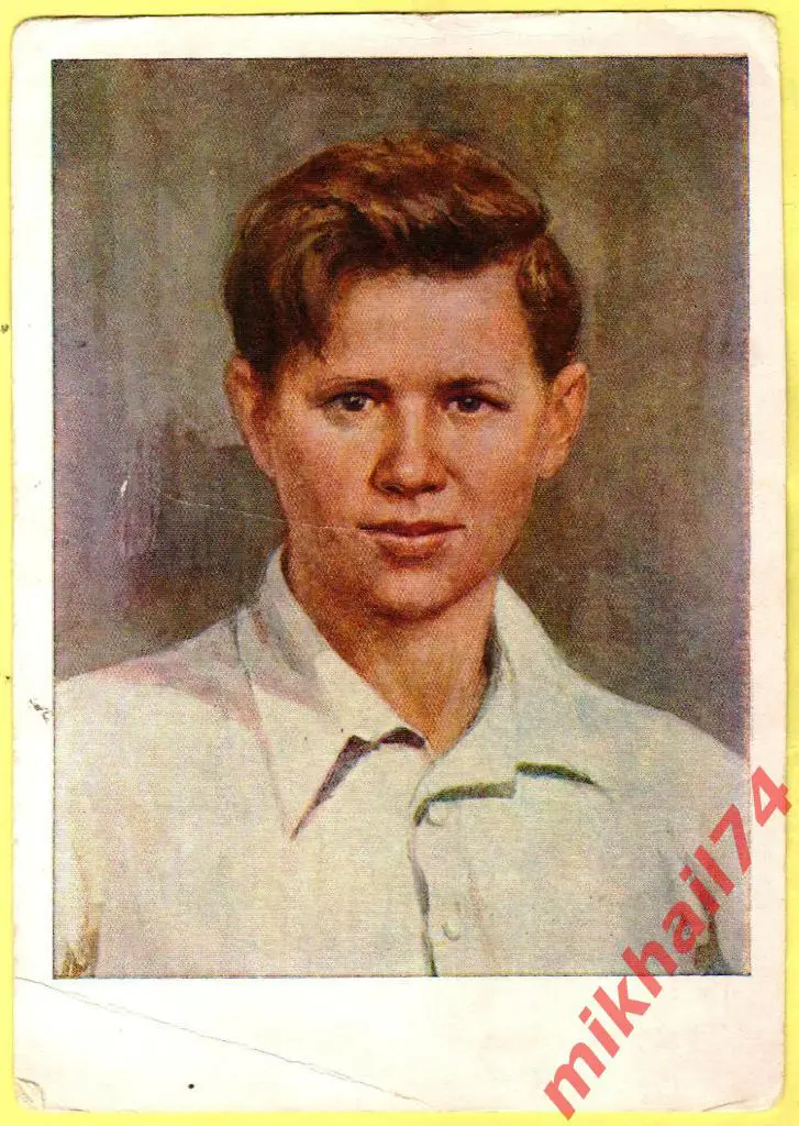 Открытка Герой Советского Союза Сергей Гаврилович Тюленев 1955г.