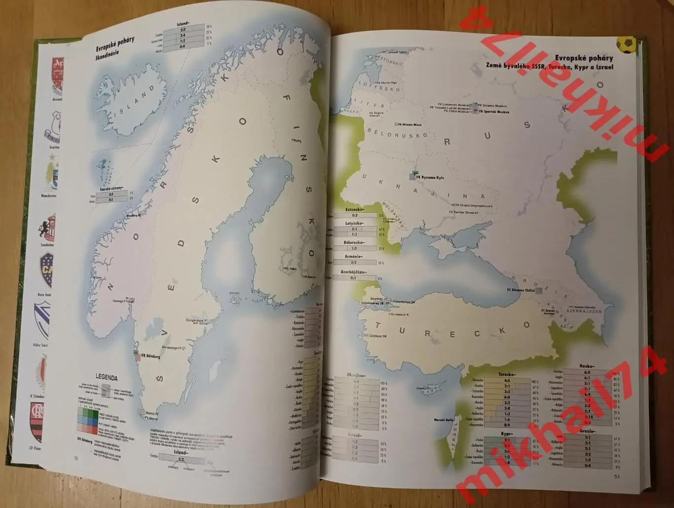 Футбольный Атлас Мира. (Издание Чехия 2000г.) 4