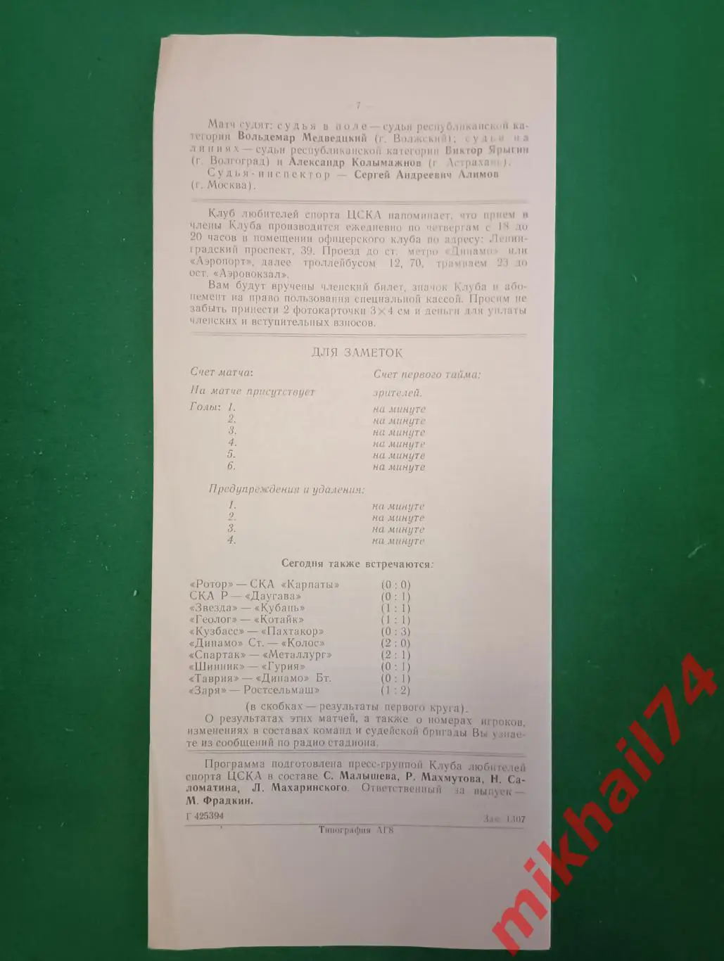 ЦСКА - Памир Душанбе 1988г. 1