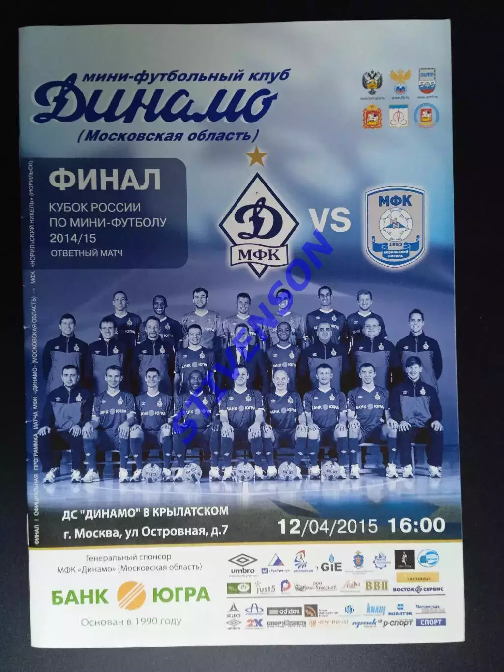 Кубок России-2014/15. Финал. Динамо (Московская обл) - Норильск никель (Норильск