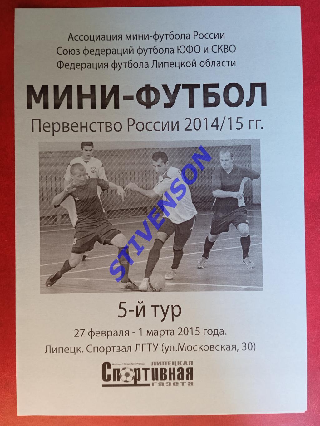 Мини-футбол. 27.02-1.03.2015. Липецк, Махачкала, Белгород, Новороссийск